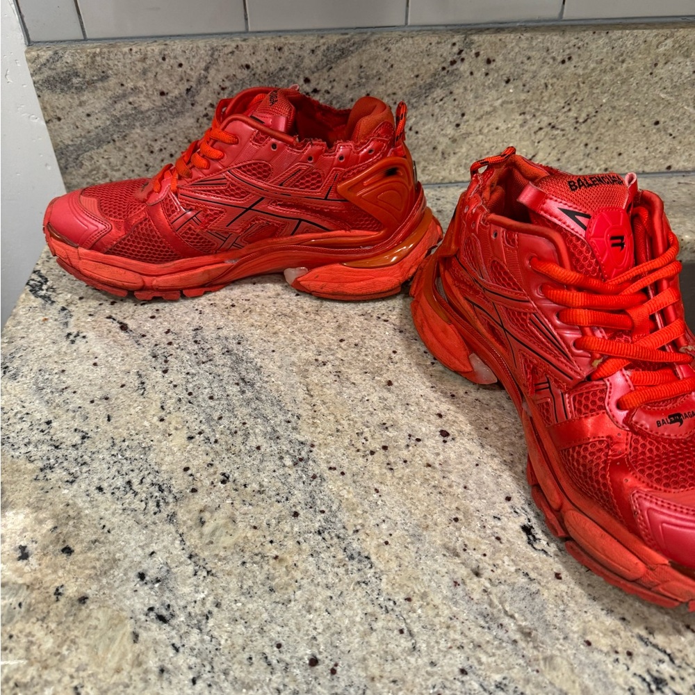 Balenciaga , Caged Mesh Runner Shoes in Red , BNWB 11 US - Picture 6 of 8